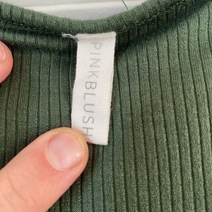 Pink Blush Olive Sleeveless Maternity Dress